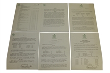 1967 Masters Items - Records Booklet, Records Pamphlet, Spec Guide, Pairing Sheets, & Misc Correspondence
