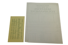 1963 Masters Tournament Items - Records Sheet, Pamphlet, & Misc Correspondence