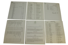 1966 Masters Items - Badge, Spec Guide, Records Pamphlet & Booklet, Pairing Sheets, & Misc Correspondence