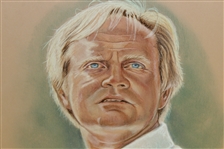 Jack Nicklaus Ryder Cup Captain Pastel Drawing Signed by Artist M. Mullins