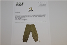 President Dwight D. Eisenhower Plaid Plus Fours - Very Good Condition with Minor Wear