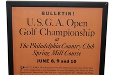 1939 US Open Championship at Philadelphia Country Club Ticket Poster - Byron Nelson Winner 15 x 24