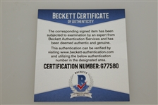 Phil Mickelson Signed 2004 Masters Embroidered Flag BECKETT #G77580