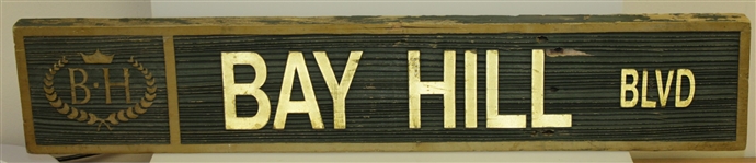  Arnold Palmer's FLA Home Course - Bay Hill Blvd Wooden Used Street Name Sign