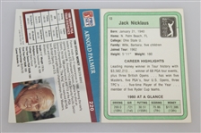Arnold Palmer & Jack Nicklaus Signed Golf Cards - Pro-Set & PGA Tour JSA ALOA