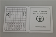 Jordan Spieth Saucon Valley Country Club Short Course Scorecard JSA ALOA