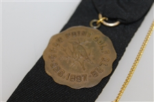 1921 Crow Point Golf Club Second Net Medal Play Handicap Medal with Ribbon