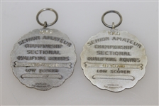 1962 & 1965 Senior Amateur Championship USGA Low Scorer Medals - Cleveland & Hartville