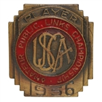 1956 USGA Public Links Player Contestant Badge
