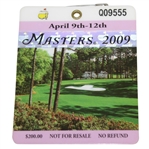 2009 Masters Tournament Series Badge #Q09555 - Angel Cabrera Wins Green Jacket!