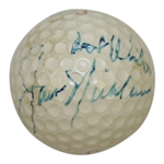 Jack Nicklaus, Ben Crenshaw, & Johnny Miller Multi-Signed Golf Ball JSA ALOA