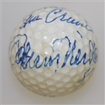 Jack Nicklaus, Ben Crenshaw, & Johnny Miller Multi-Signed Golf Ball JSA ALOA