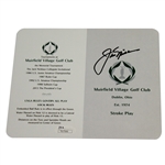 Jack Nicklaus Signed Muirfield Village Golf Club Scorecard JSA #T67566