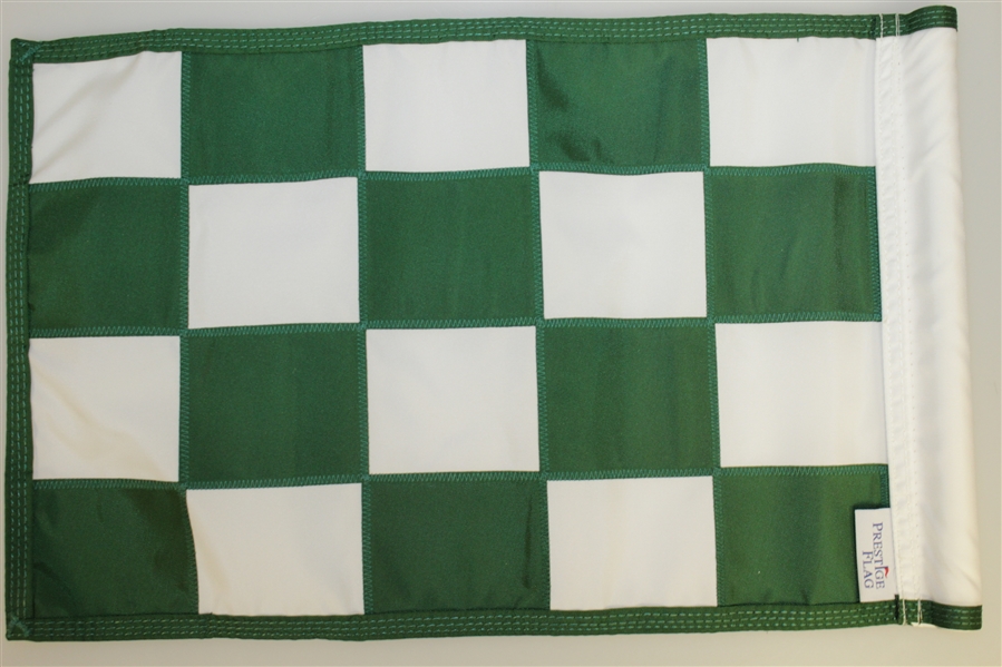 Pebble Beach Green and White Checkered Course Flown Flag
