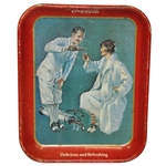 1960s Coca-Cola Delicious and Refreshing 1926 Replica Tin Drink Tray