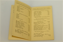 1926 Golf Supplier Wanamaker Price List Catalog/Booklet