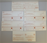 Six Signed US Senior Open Official Scorecards - 1992, 1994-1997, & 1999 JSA ALOA