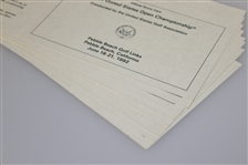 Nine Official 1992 US Open at Pebble Beach Golf Links Scorecards