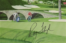 Ray Floyd Signed Ltd Ed 'The 11th at Augusta' Helen Rundell #4/500 Print JSA ALOA