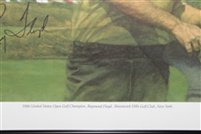Ray Floyd Signed '1986 US Open at Shinnecock' Martin Print - Framed JSA ALOA