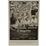 Nicklaus, Floyd, Player, & others Signed 2014 Insperity Inv. Matted Poster JSA ALOA