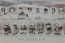 Ray Floyd's USA Ryder Cup 'America's Captains' Signed Giclee Gifted By PGA - Framed JSA ALOA