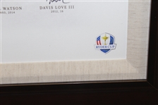 Ray Floyd's USA Ryder Cup 'America's Captains' Signed Giclee Gifted By PGA - Framed JSA ALOA