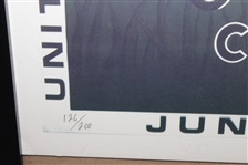 Ray Floyd's Personal Signed 1986 US Open at Shinnecock Hills Byron Huff Ltd Ed Poster - Framed JSA ALOA