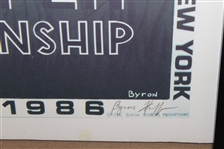 Ray Floyd's Personal Signed 1986 US Open at Shinnecock Hills Byron Huff Ltd Ed Poster - Framed JSA ALOA
