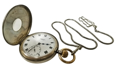 Archie Compston 1925 British Open Championship Runner-Up Gifted Silver Pocket Watch