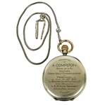 Archie Compston 1925 British Open Championship Runner-Up Gifted Silver Pocket Watch