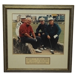 Arnold Palmer, Tom Watson, & Ray Floyd Signed Arnies Final Open 1995 - Framed JSA ALOA