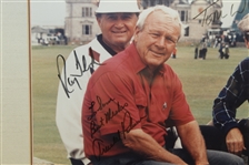 Arnold Palmer, Tom Watson, & Ray Floyd Signed Arnie's Final Open 1995 - Framed JSA ALOA