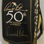 Arnold Palmer Signed Callaway 50th Masters Anniversary Commemorative Golf Bag JSA ALOA