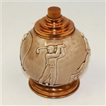 Rookwood Circa 1920 Golf Cigarette Dispenser with Sports Themes