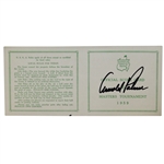 Arnold Palmer Signed 1959 Masters Tournament Official Scorecard JSA ALOA