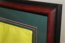 Masters Tournament Embroidered Undated Flag - Framed