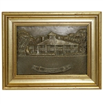Augusta National Golf Club Clubhouse Resin Cast Bronze by Artist Bill Waugh