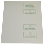 Jack Nicklaus Signed Scorecards From The 1986 Masters - Fanatics/Golden Bear Authentication Stickers
