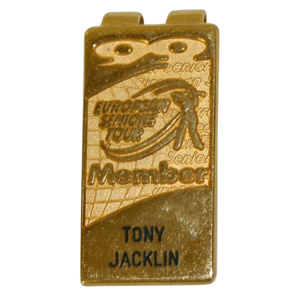 Tony Jacklin's 1999 European Senior Tour Member Badge/Clip