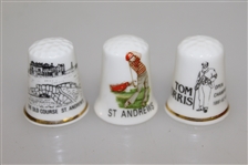 Assosorted Golf Themed Desk Decorations And A 118th Open Championship Shot Glass