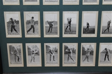 Full Set of 50 Marsuma Co. Tobacco Cards - Framed Presentation