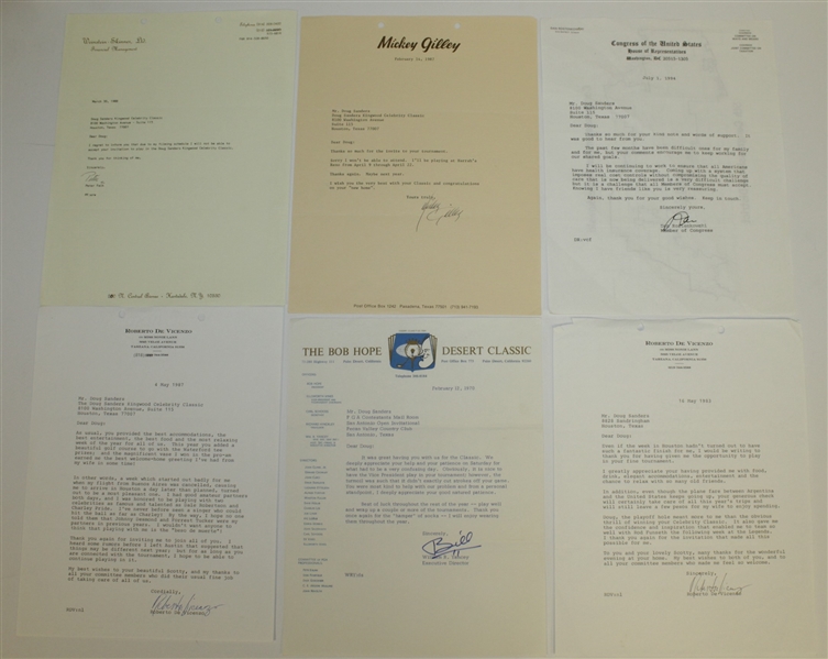 Miscellaneous Signed Correspondence to Doug Sanders JSA ALOA