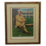 Gene Sarazen Sitting in Front of Clubhouse The Squire Ltd Ed Print