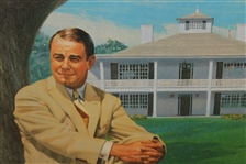 Gene Sarazen Sitting in Front of Clubhouse 'The Squire' Ltd Ed Print