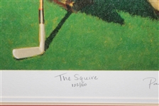 Gene Sarazen Sitting in Front of Clubhouse 'The Squire' Ltd Ed Print