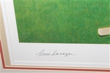 Gene Sarazen Sitting in Front of Clubhouse 'The Squire' Ltd Ed Print