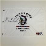 Brooks Koepka Signed 2018 US Open at Shinnecock Flag - Full Signature JSA FULL #Z93957