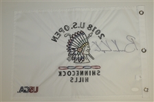 Brooks Koepka Signed 2018 US Open at Shinnecock Flag - Full Signature JSA FULL #Z93957