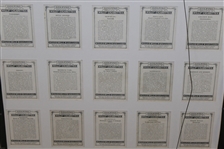 Full Set of 1924 W.D. & H.O. Wills Tobacco Cards - Complete Set of 25 - Framed
